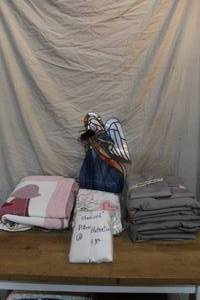 lot 115 image: Set of Queen sheets and quilt and more see pictures