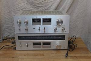 lot 129 image: Pioneer stereo amplifier SA-606 and pioneer stereo tuner tx-606 see pictures for model #