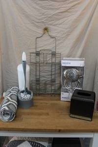 lot 136 image: Bathroom lot unopened shower head and more see pictures