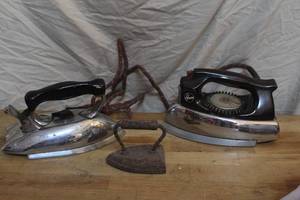 lot 141 image: Hoover iron and antique cast iron and more see pictures