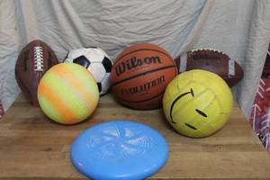 lot 156 image: Lot of balls Wilson and more