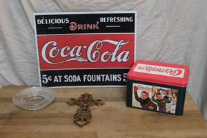lot 168 image: Coca-Cola sign and more see pictures