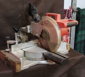 lot 209 image: Ridgid sliding compound miter saw.