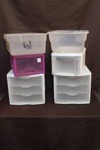 lot 227 image: plastic storage drawers and more see pictures