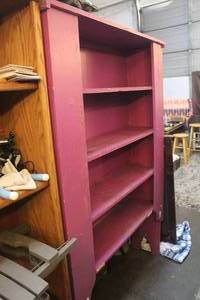 lot 288 image: Wood shelf above 6 foot tall