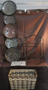 lot 301 image: Home decor and baskets see pictures