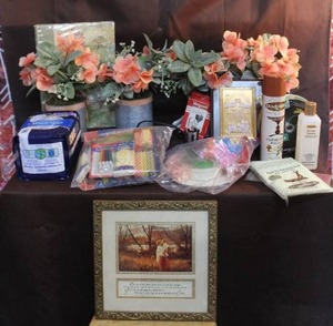 lot 305 image: Mixed lot of home decor birthday supplies polish cloth and much more see pictures for details