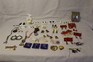 lot 339 image: Earrings charms brooches and more see pictures for details
