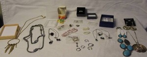 lot 349 image: Necklaces body jewelry rings see picture for details