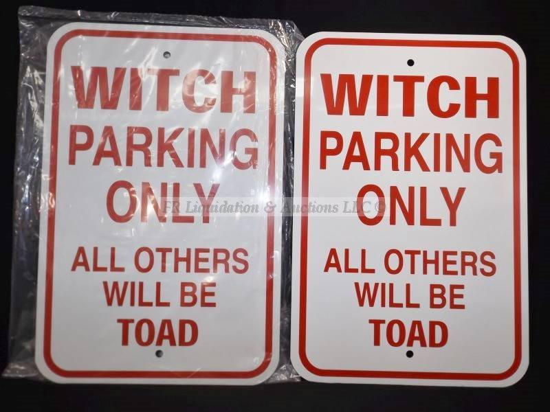 lot 46 image: Tin signs