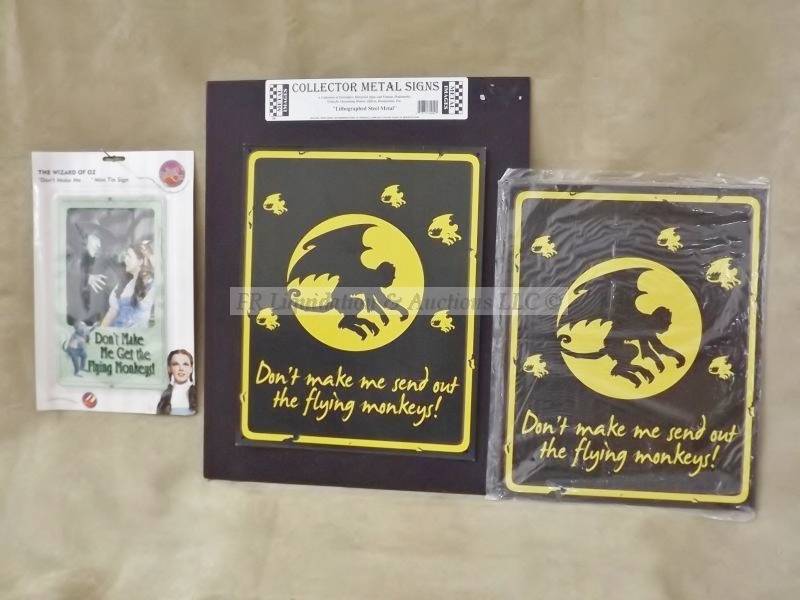 lot 49 image: Lithograped steel signs
