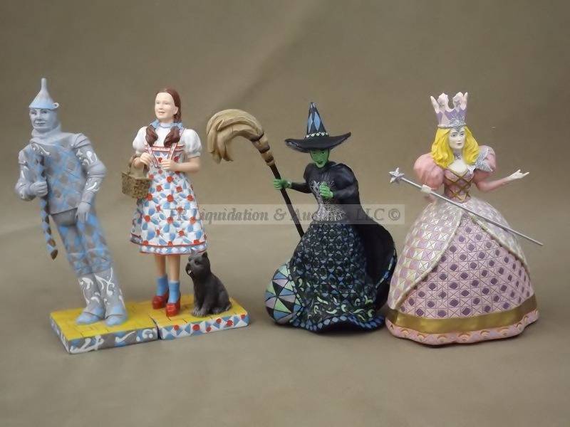 lot 250 image: Bradford exchange wonders of Oz series figurines
