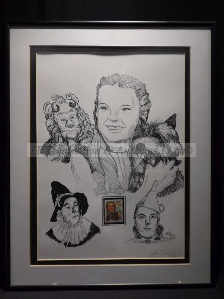 lot 288 image: Signed pen and ink Oz print
