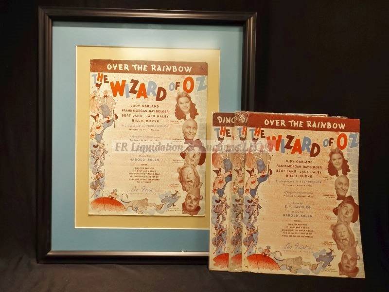 lot 388 image: 1939 Over the rainbow music score
