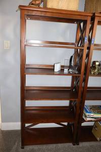 lot 135 image: Decorative bookshelf only- 32w x 14d x 69.5h