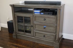 lot 37 image: Painted entertainmentstorage cabinet only - 49W x 18.5D x 36H