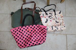 lot 111 image: Large pursesbags Betsey Johnson, Kate Spade, and Samsonite brands