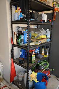 lot 176 image: Industrial shelving unit only - 3x18