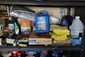 lot 178 image: Automotive fluids, microfiber towels