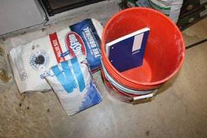 lot 187 image: Kingsford charcoal, buckets, and joint compound
