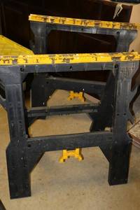 lot 191 image: Plastic saw horses