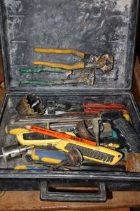 lot 202 image: Black & Decker case with tools as shown