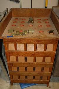 lot 201 image: Vintage Peruvian EL Sapo game table with brass frog and tokens