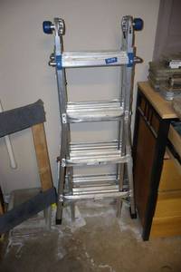 lot 271 image: Werner aluminum multi position ladder