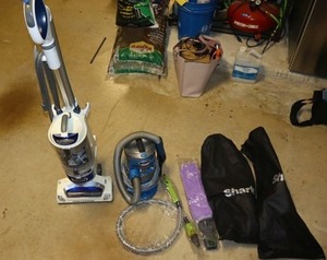 lot 291 image: Shark vacuums and accessories