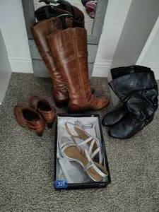 lot 329 image: Added last minute...... womens shoes and leather boots