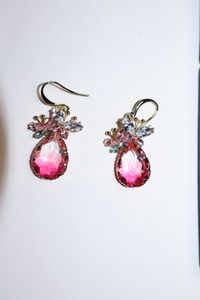 lot 10 image: JA.S.JR Crystal Teardrop Earrings CZ Butterfly Earrings�