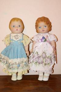 lot 26 image: Daisy Kingdom dolls (about 18 tall) Pansy doll and Bunny hop dress