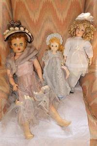 lot 24 image: Dolls M. A. Cinderella, Sweet Rosemary doll Plus blonde curly hair doll with blue eyes