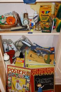 lot 30 image: Craft supplies as shown