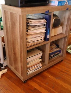 lot 59 image: Rolling 4 compartment storage unit only (not contents)