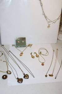 lot 118 image: Jewelry Cameo jewelry, lockets and roses