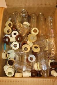 lot 221 image: Vintage glass baby bottles