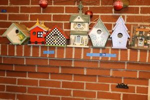 lot 189 image: Painted birdhouses