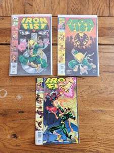 lot 18 image: Selection of vintage comics - Marvel - Iron Fist- #1-3