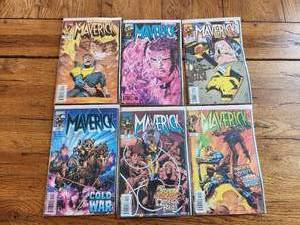 lot 42 image: Selection of vintage comics - Marvel - Maverick