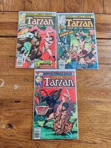 lot 48 image: Selection of vintage comics - Marvel - Tarzan - 1970s