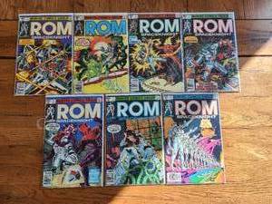 lot 71 image: Selection of vintage comics - Marvel - ROM SpaceKnight - 1970s