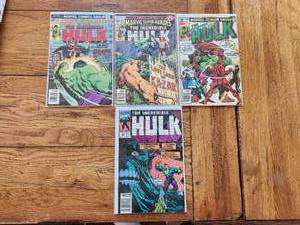 lot 84 image: Selection of vintage comics - Marvel - The Incredible Hulk - 1970s - 80s