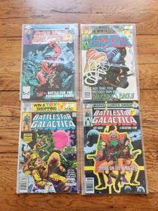 lot 130 image: Selection of vintage comics - Marvel - Battlestar Galactica - 1970s