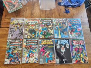 lot 174 image: Selection of vintage comics - Marvel - Cage, Captain America, NorthStar, Master of Kung Fu