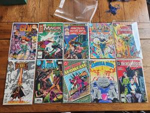 lot 181 image: Selection of vintage comics - DC - Gen 13, Magik, Hunchback of Notre Dame, Infinity, Lords of the Ultra-Realms, Azrael, Arak, New Talent Showcase, Omega Man, Secret Origins