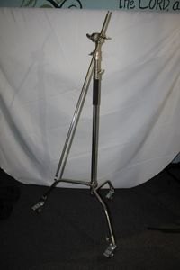 lot 29 image: Lighting Stand with Boom arm with castors