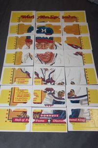 lot 34 image: Complete Set of Leaf Diamond King Puzzle Baseball Cards
