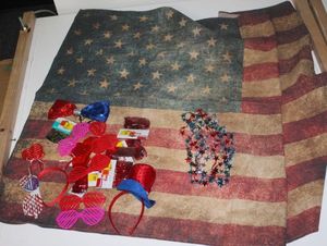 lot 60 image: RedWhiteBlue photo items