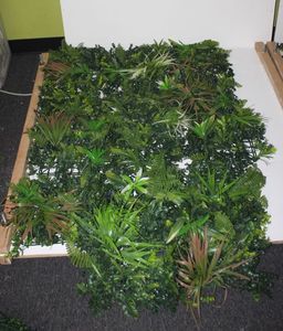 lot 65 image: Faux Greenery Wall Tiles 8x8 Approx 14